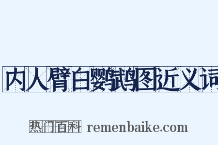 内人臂白鹦鹉图近义词是什么意思的图片